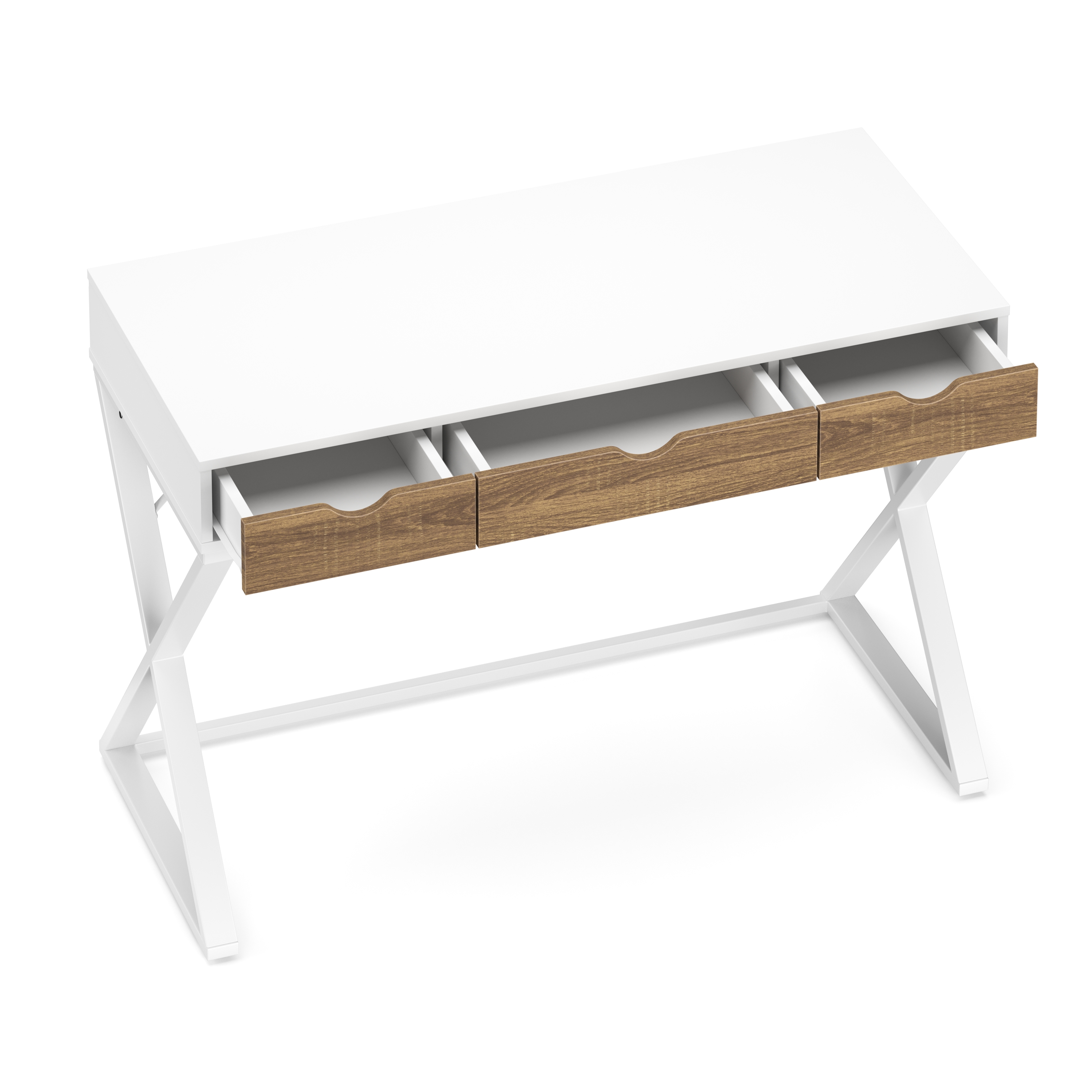 Schreibtisch ANUBIS 100 x 50 cm weiss/braun