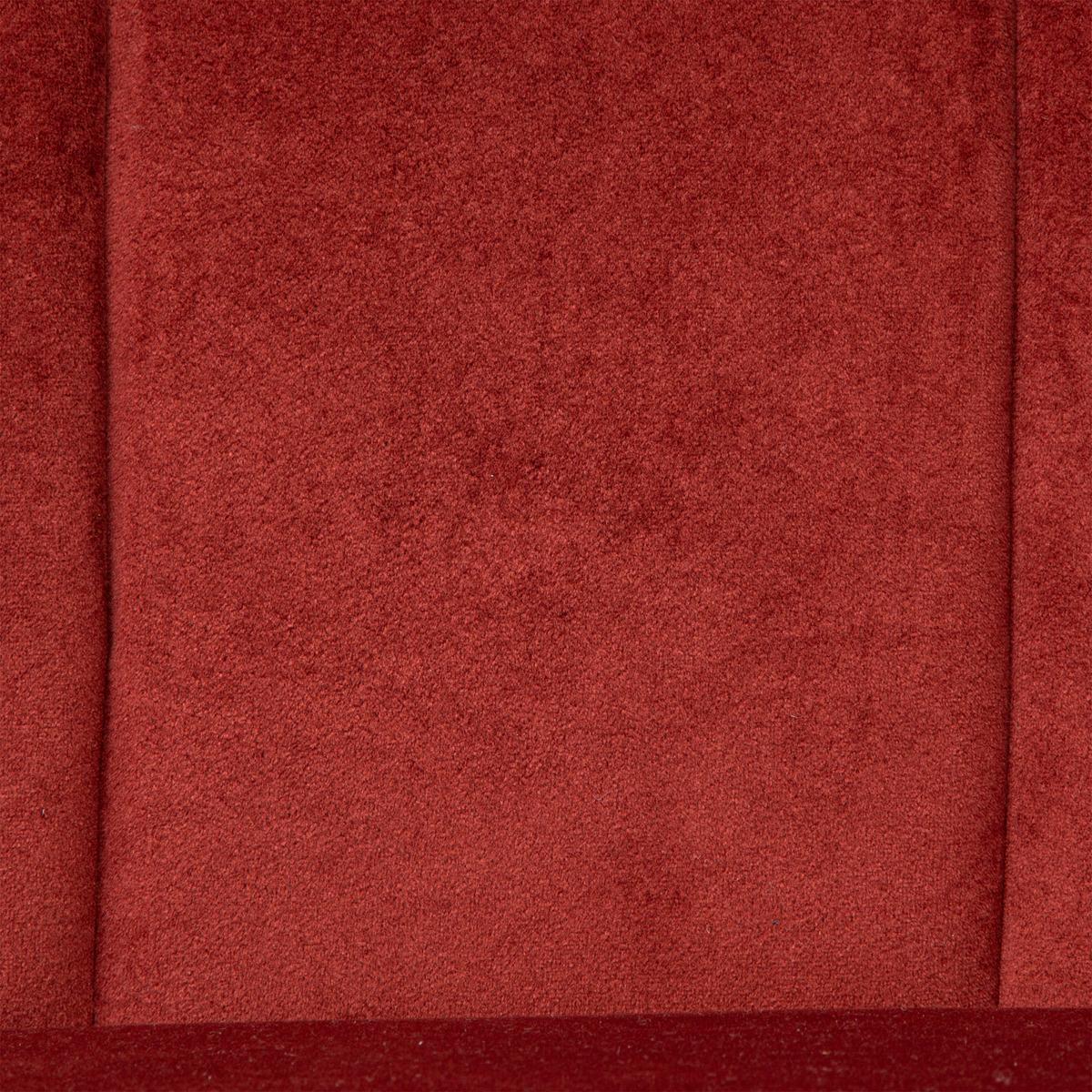 BANQUETTE 2 PLACES VELOURS PIED BOIS NAOVA TERRACOTTA