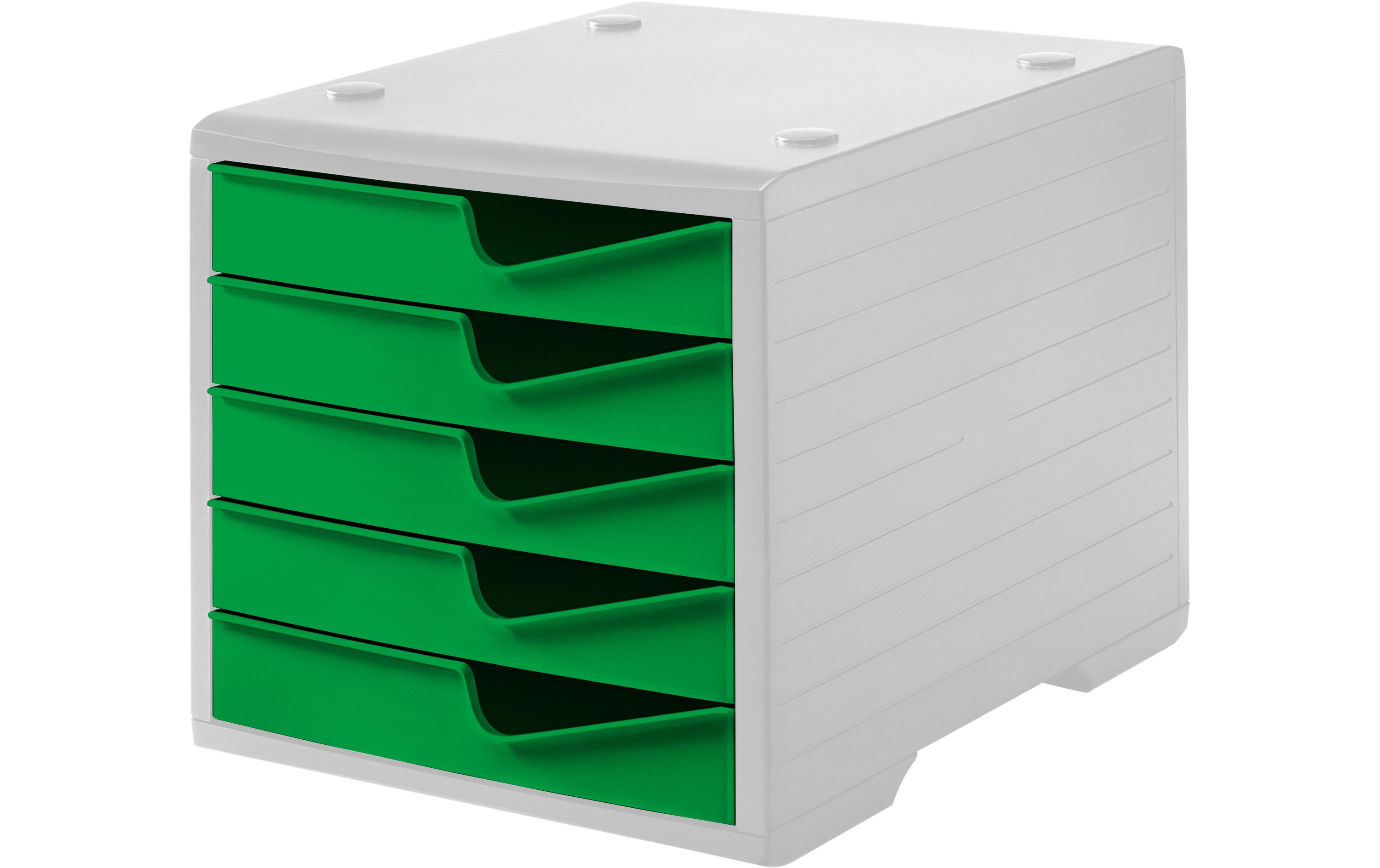 Schubladenbox Styroswingbox Lichtgrau/GeckoSchubladenbox mit 5 Schubladen