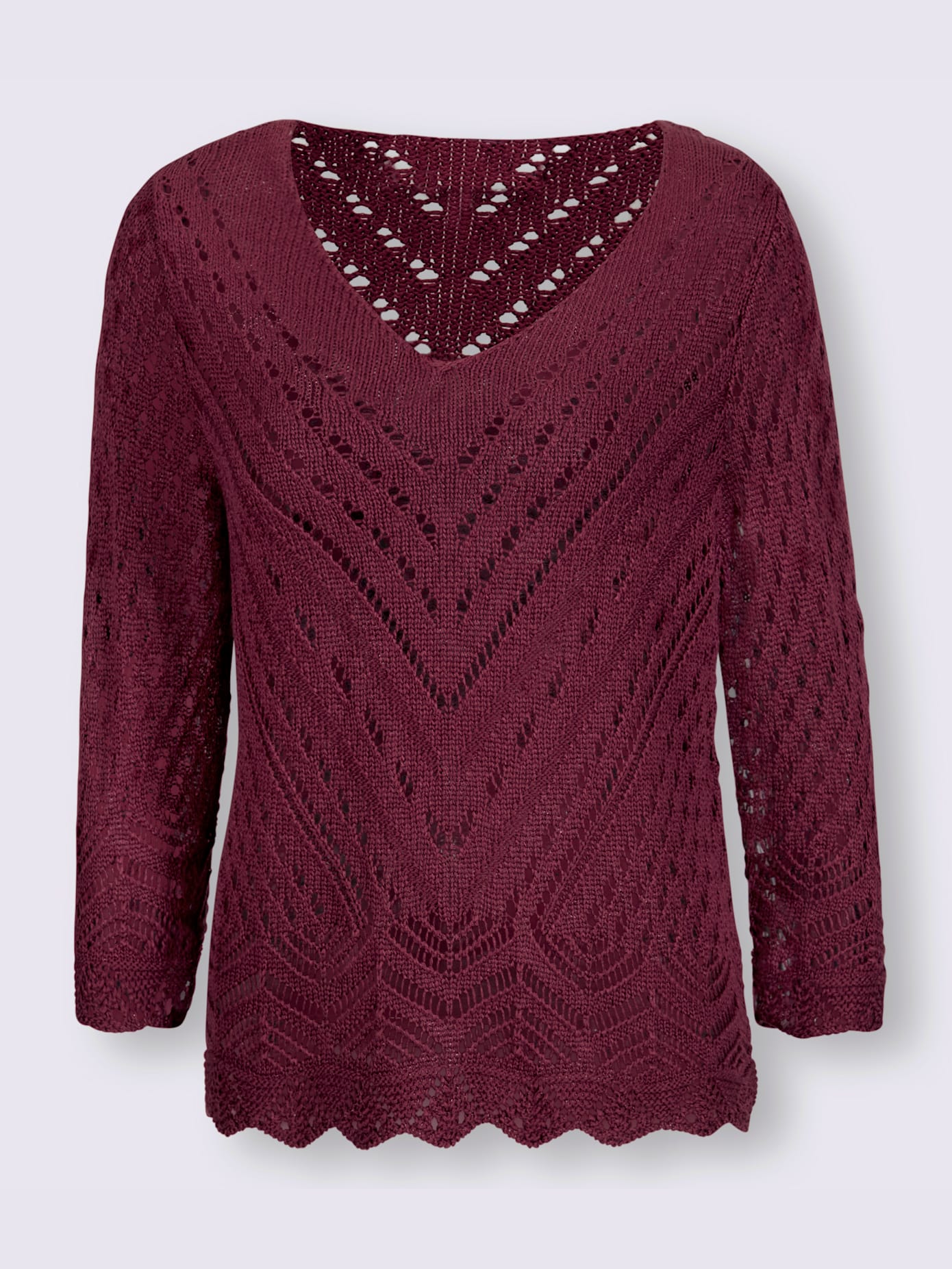 Pull joli motif tricoté