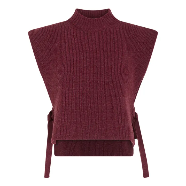 Sessùn Pull Sans Manches Louis Laine Recyclée x Smallable | Bordeaux