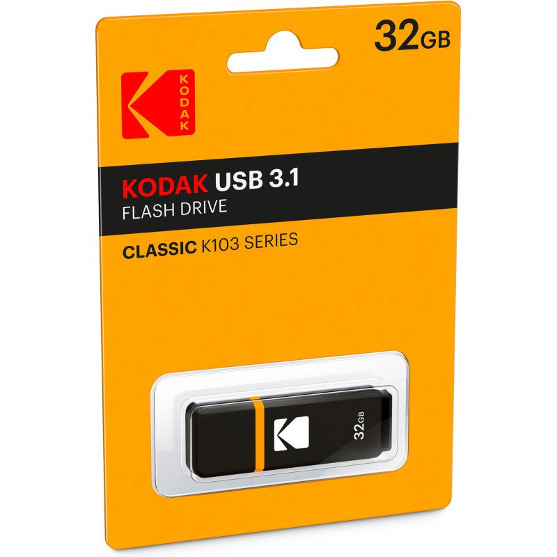 Kodak clé USB K103 32 Go Usb 3.0 (Usb-A) Noir/Jaune