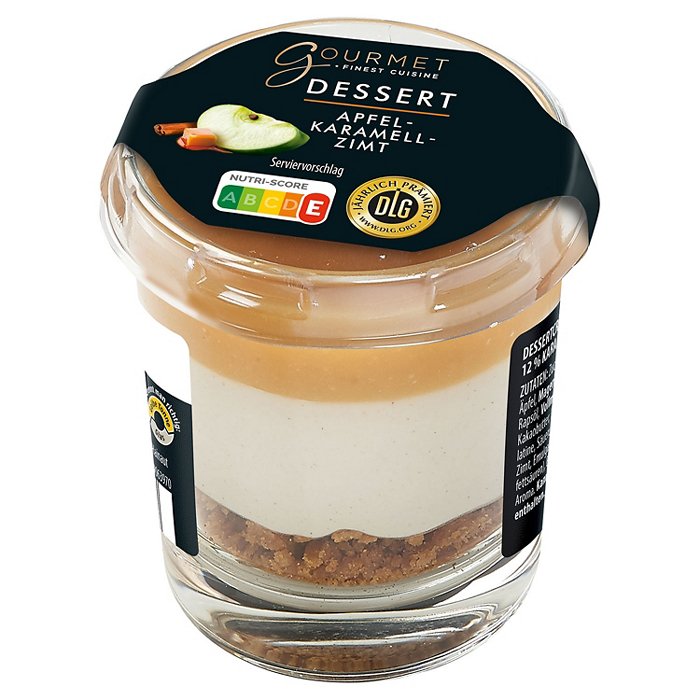 GOURMET FINEST CUISINE Dessert im Glas 60 g, Apfel-Karamell-Zimt