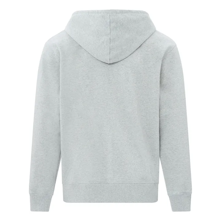 SMALLABLE BASICS Hoodie Zippé Homme Coton Bio | Gris chiné