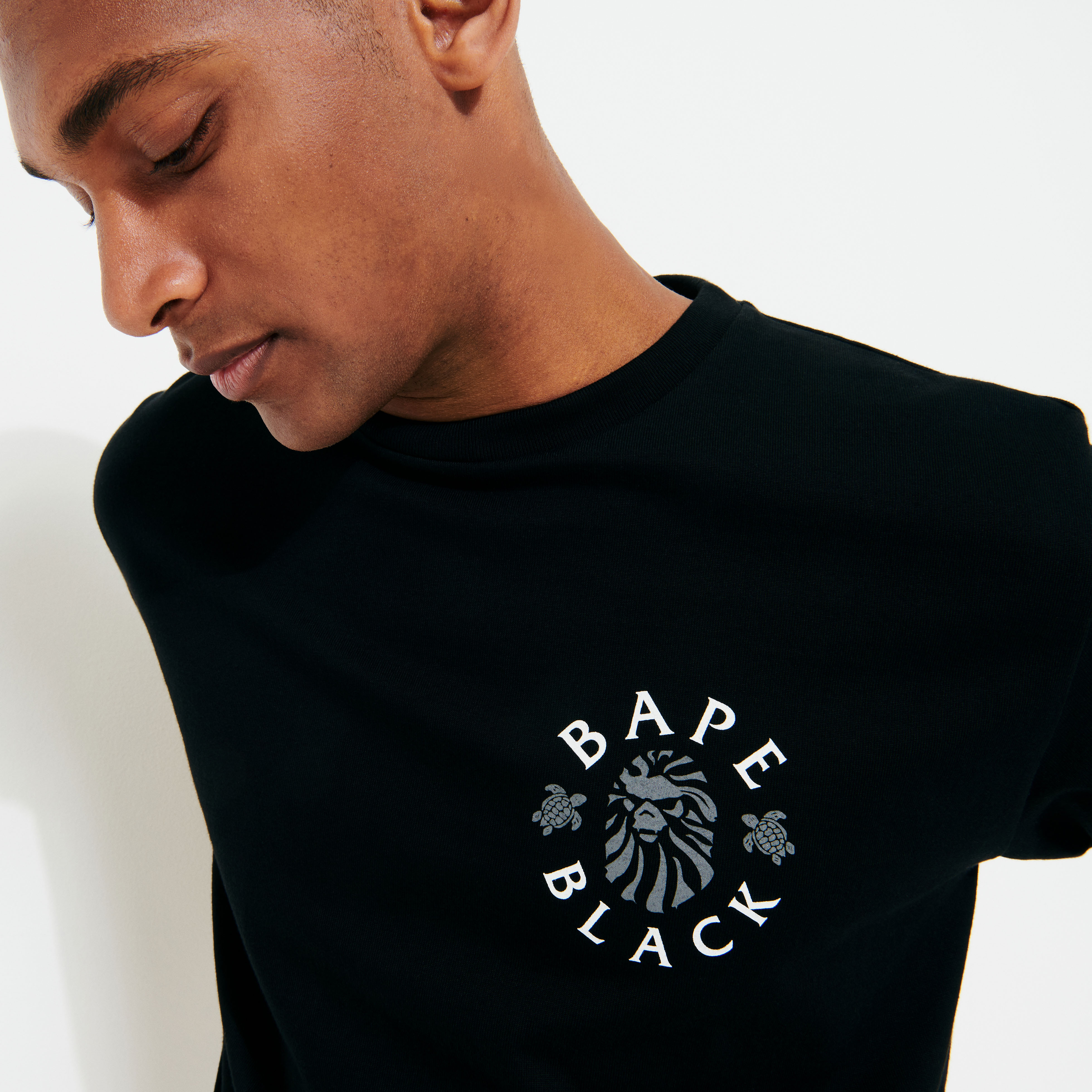 T-Shirt homme Logo imprimé - Vilebrequin x BAPE® BLACK | Site Vilebrequin | TPEZ2P89