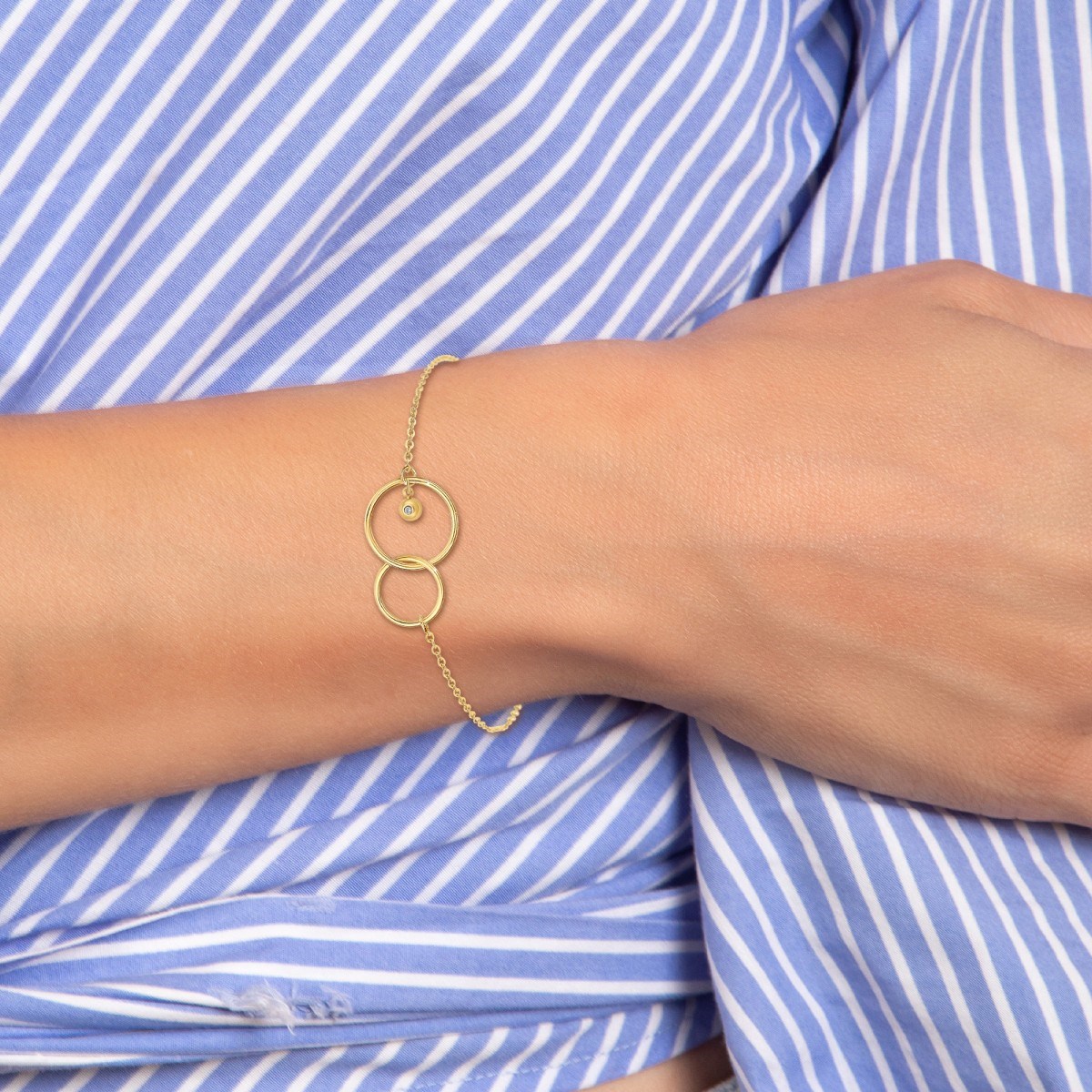Bracelet par SC Bohème orné d'un véritable diamant blanc