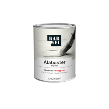 KARWEI binnenlak hoogglans RAL 9003 alabaster 750 ml
