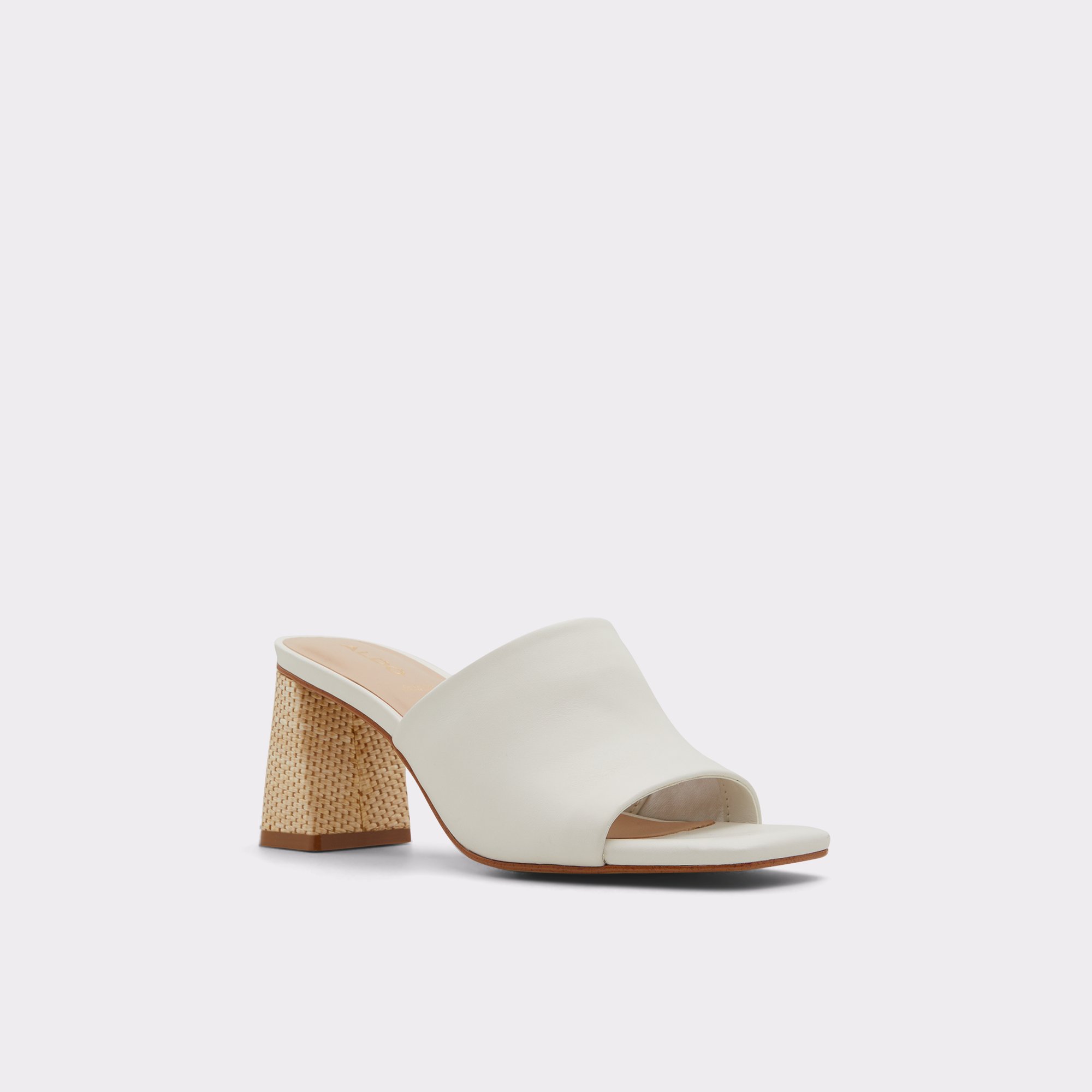 Harans White-Bone Women Heeled mules