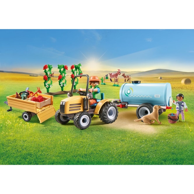 PLAYMOBIL® 71442 - Traktor mit Anhänger und Wassertank - Playmobil Country