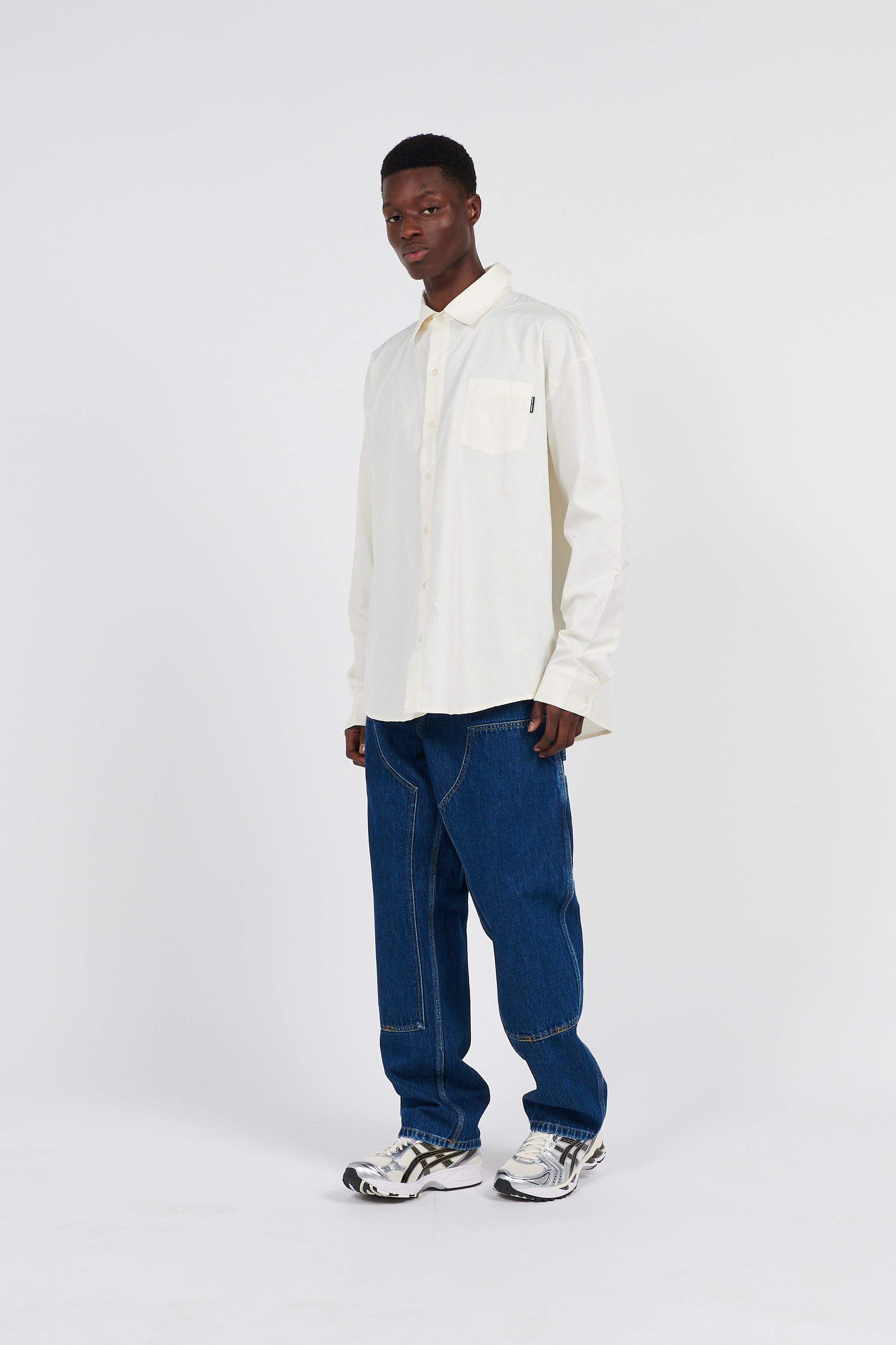Daily Paper Chemise housni ls shirt repatch monogram Blanc