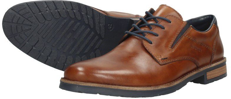 Rieker Veterschoenen Laag cognac
