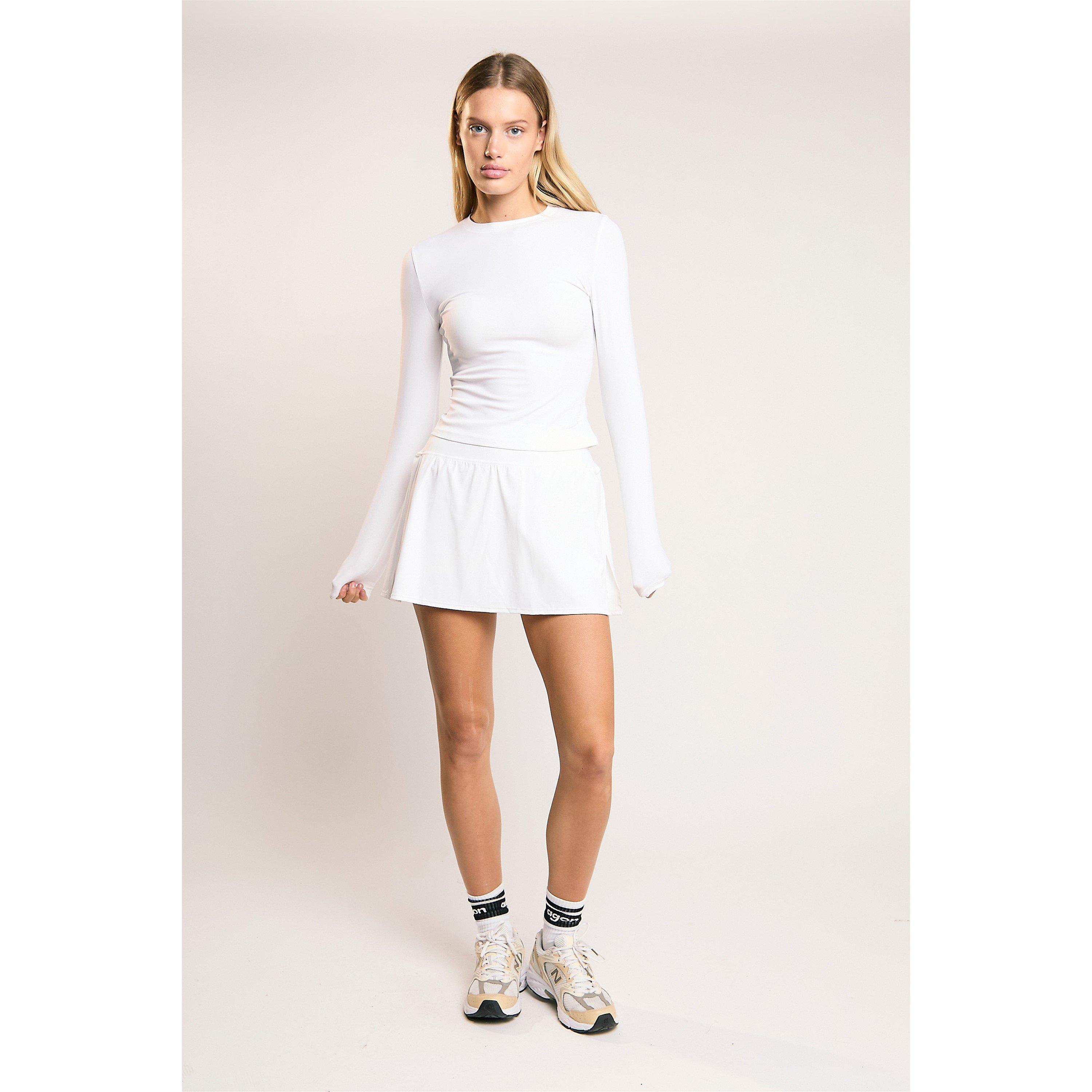 Agon Signature White Long Sleeve Top