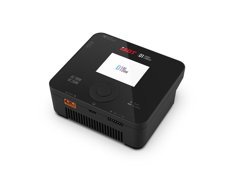 ISDT Ladegerät D1 Smart 250W DC / 100W AC 1-6S Modellbau Ladegerät mit 100W Ladeleistung ab 230 V AC und 250W mit externer DC Stromversorgung