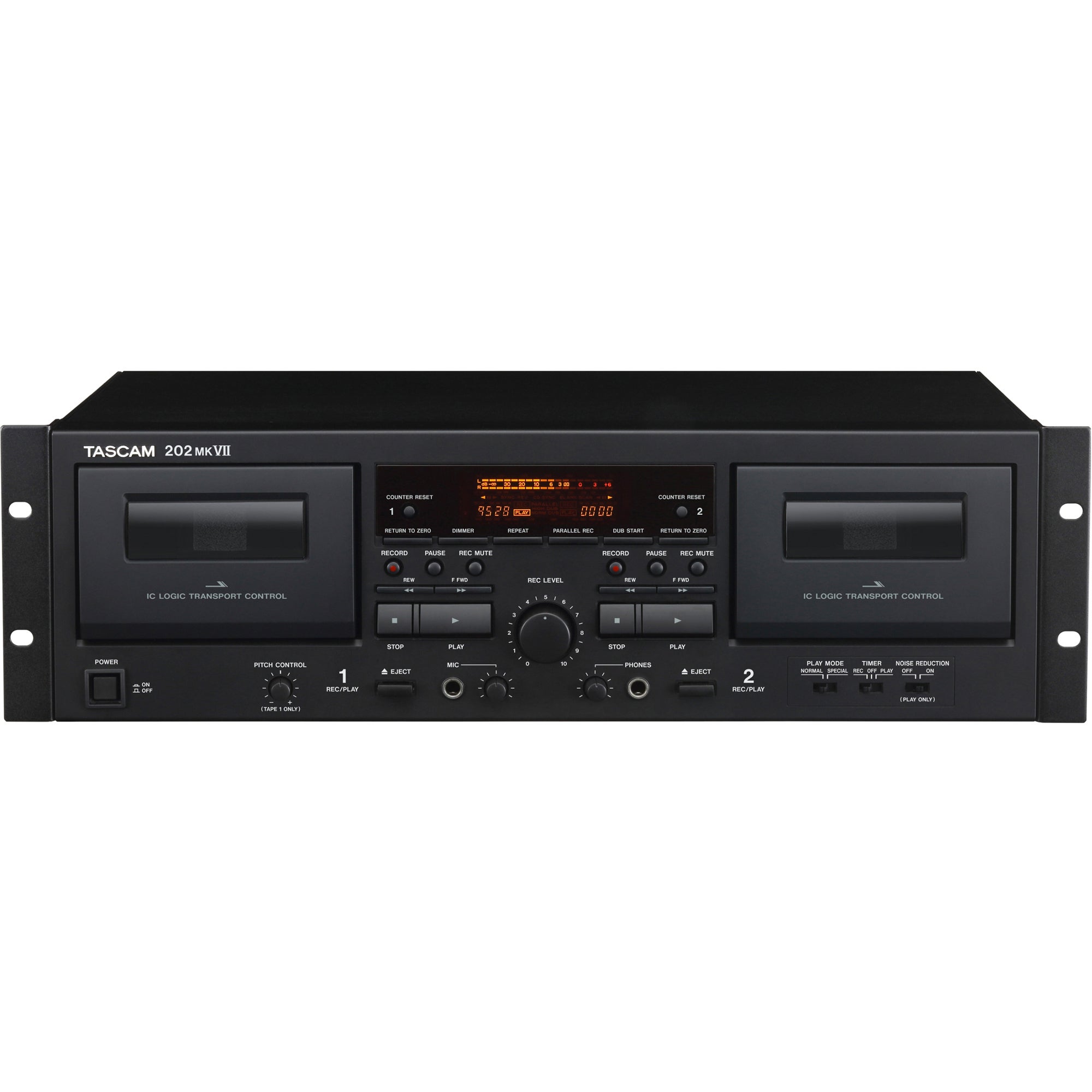 Tascam 202 MKVII dual cassette recorder/player