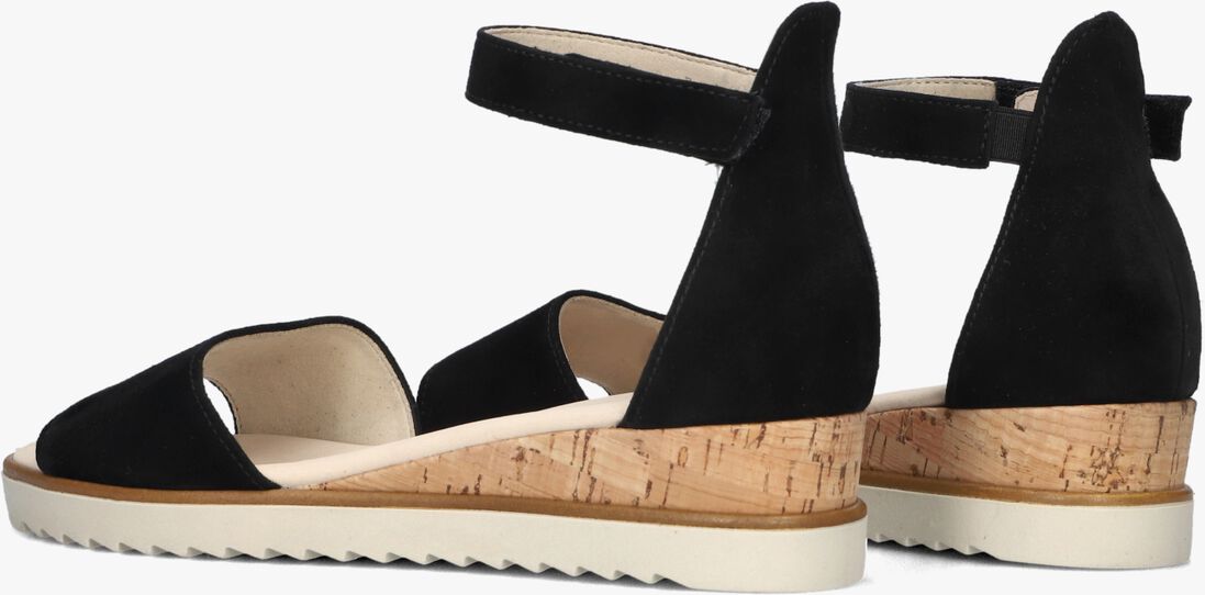 zwarte gabor sandalen met hak 780
