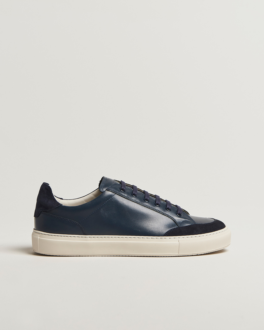 Sweyd Center Leather/Suede Sneakers Navy