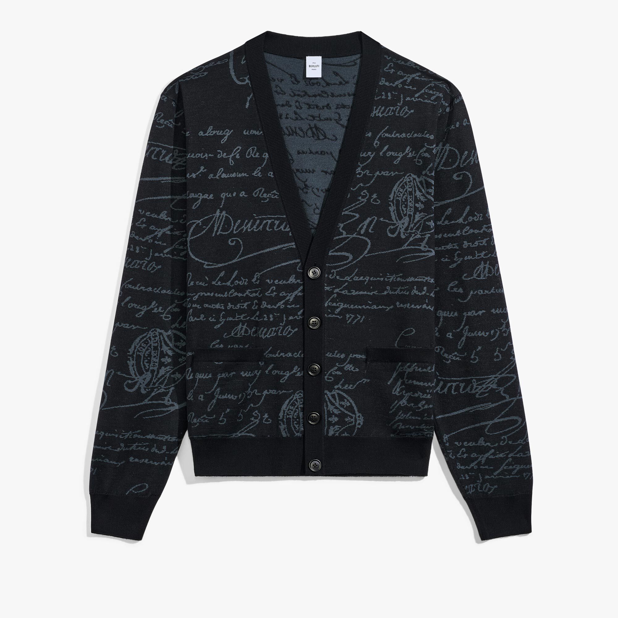 Cardigan Scritto En Laine