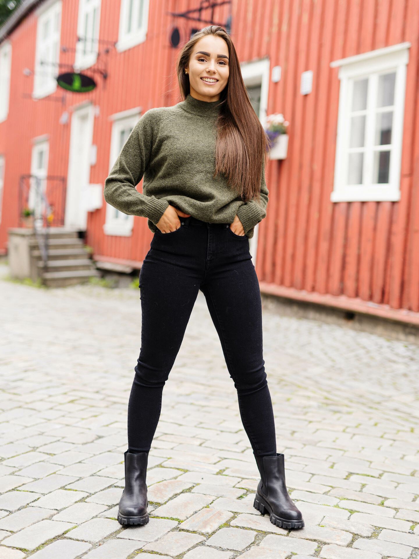 Lulu Long Sleeve Knit High Neck