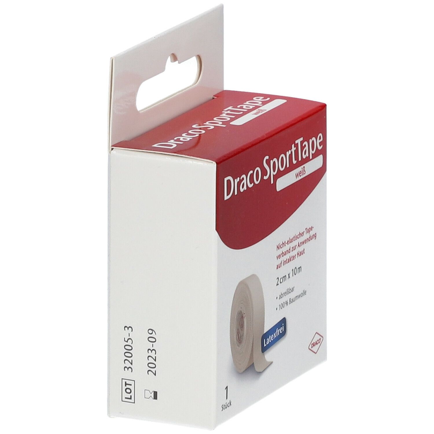 Draco SportTape 2 cm x 10 m weiß