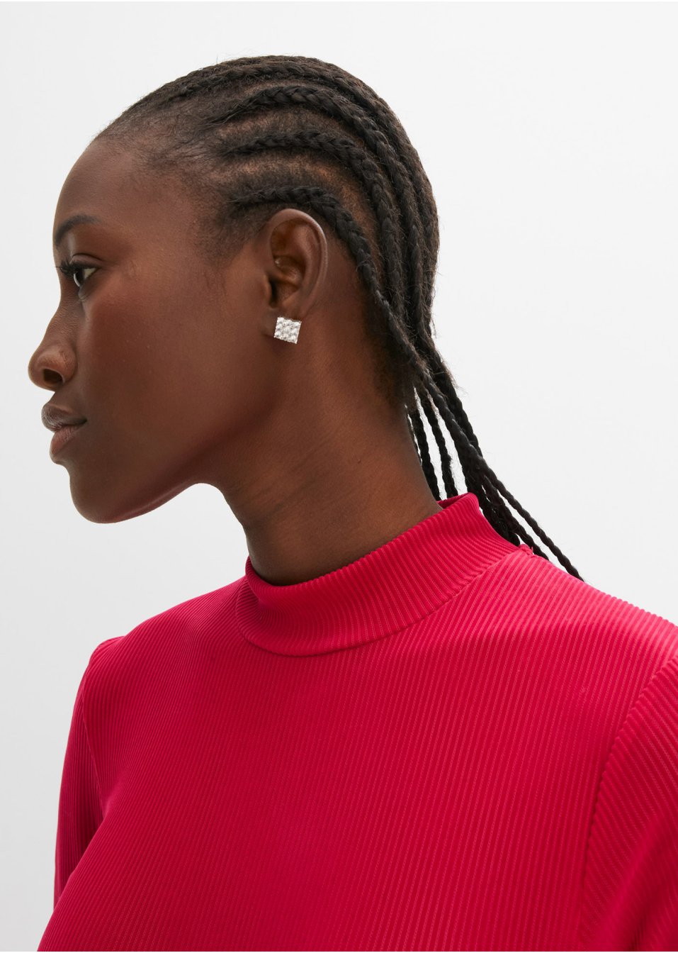 T-shirt manches longues en velours semi-transparent