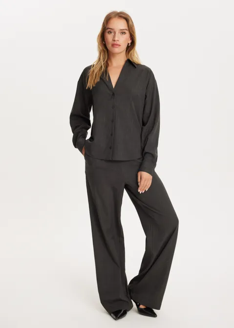Blouse loose fit antraciet (ANTRA)
