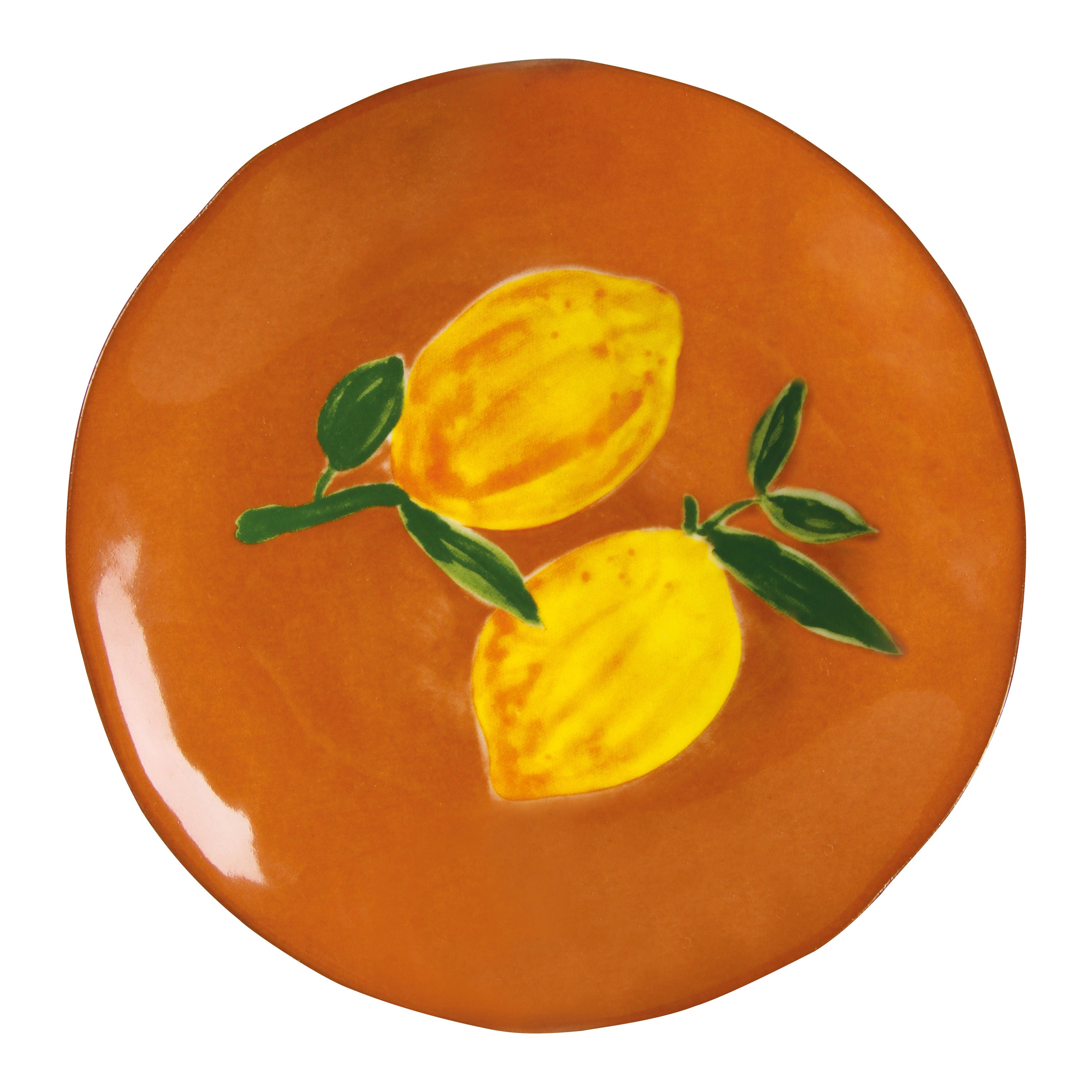 &k amsterdam Lemon Full Colour Bord Ã 16 cm - Set van 4