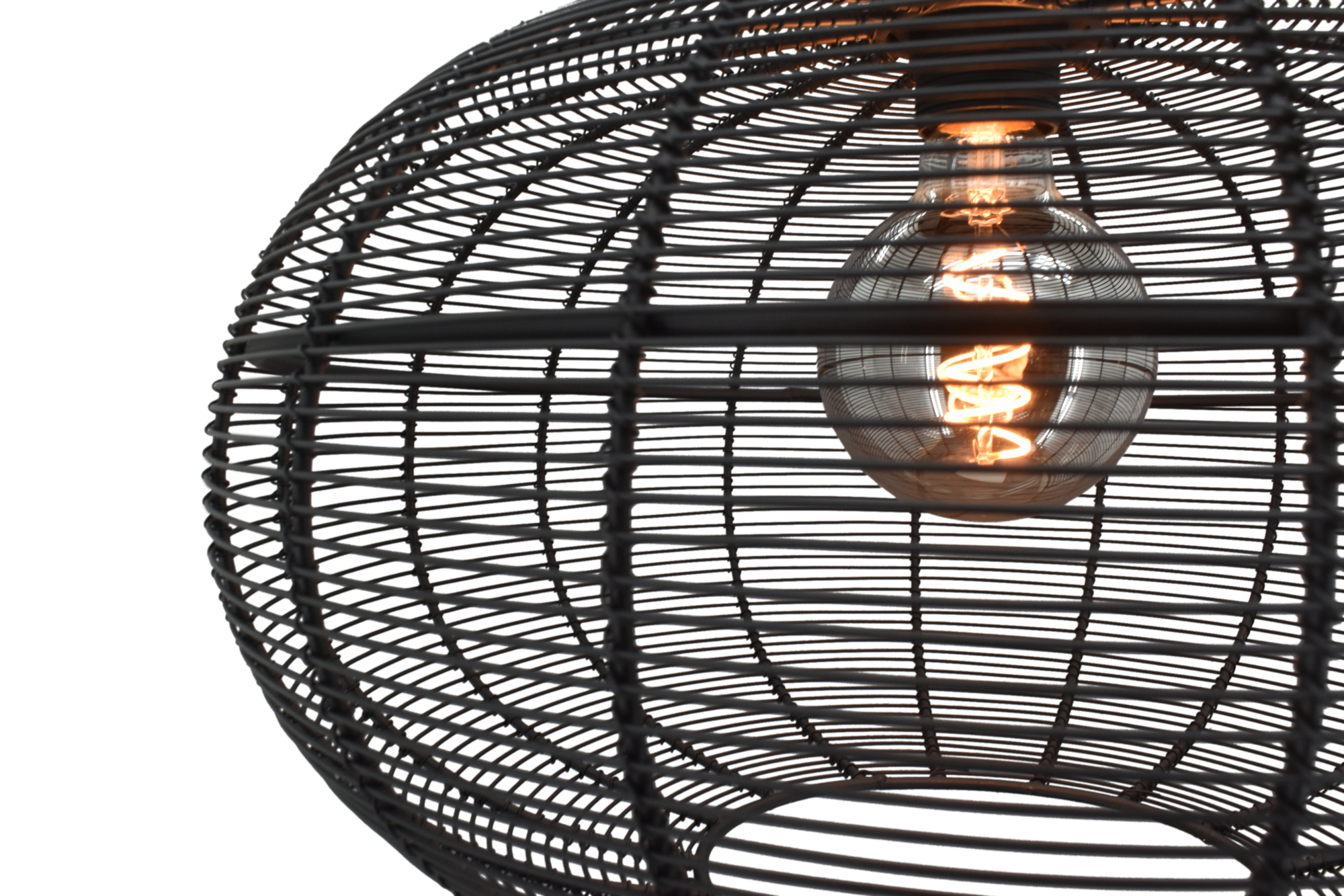 Plafonniere Alto zwart large Ø 50 cm, H 36 cm