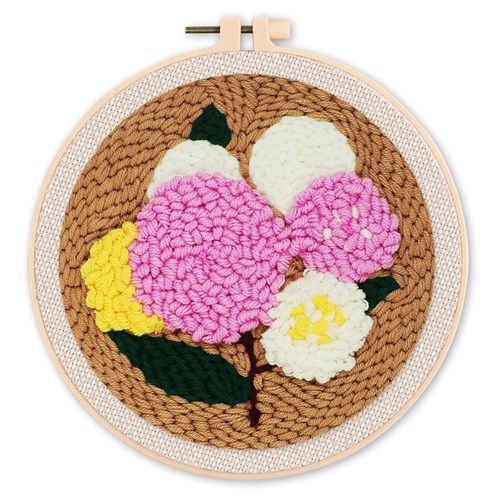 Punch needle bouquet de fleurs 2
