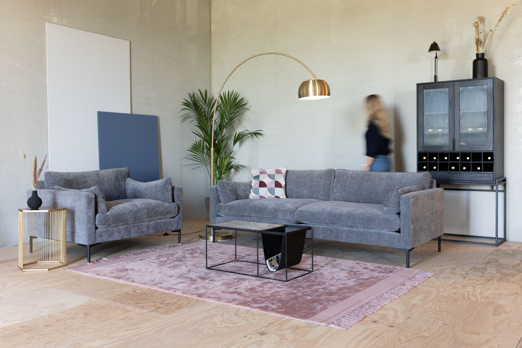 Zuiver Summer Love Seat Antraciet