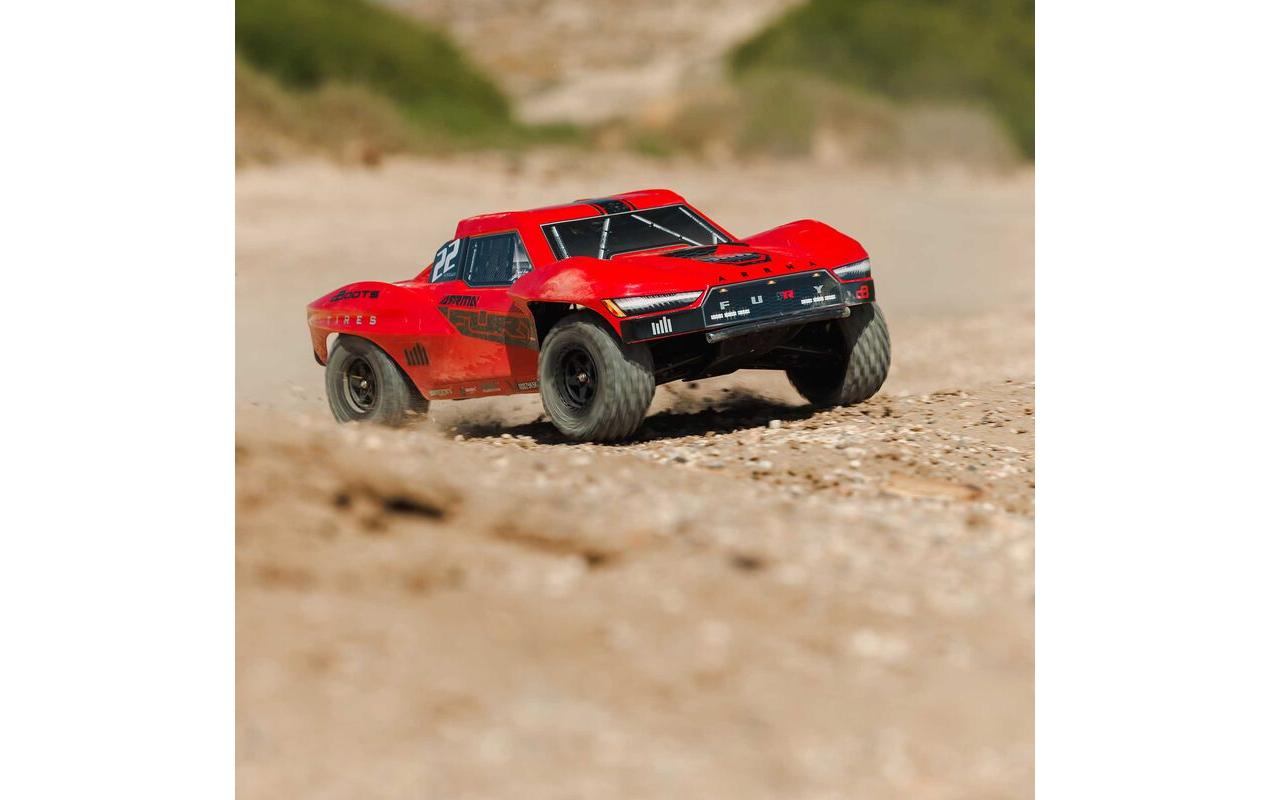 Short Course Truck Fury Mega 550 2WD, 1:10, RTR, Rot<br>Kurzstrecken-Truck mit bürstenlosem Hochleistungsgetriebe