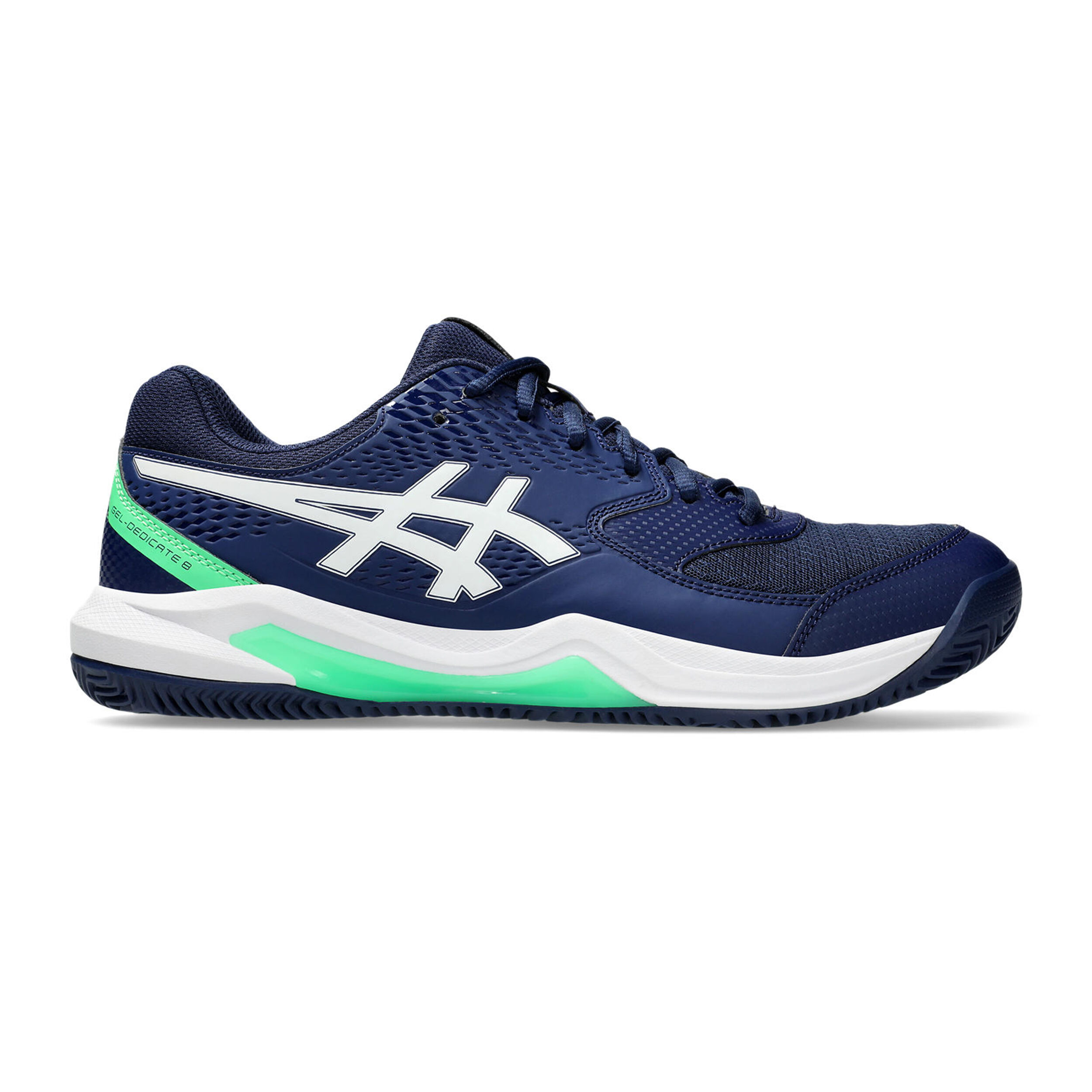 ASICS Gel-Dedicate 8 Clay Chaussure Terre Battue Hommes - Bleu Foncé , Blanc