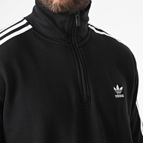 Sweat Zippé A Bandes 3 Stripes IL2503 Noir