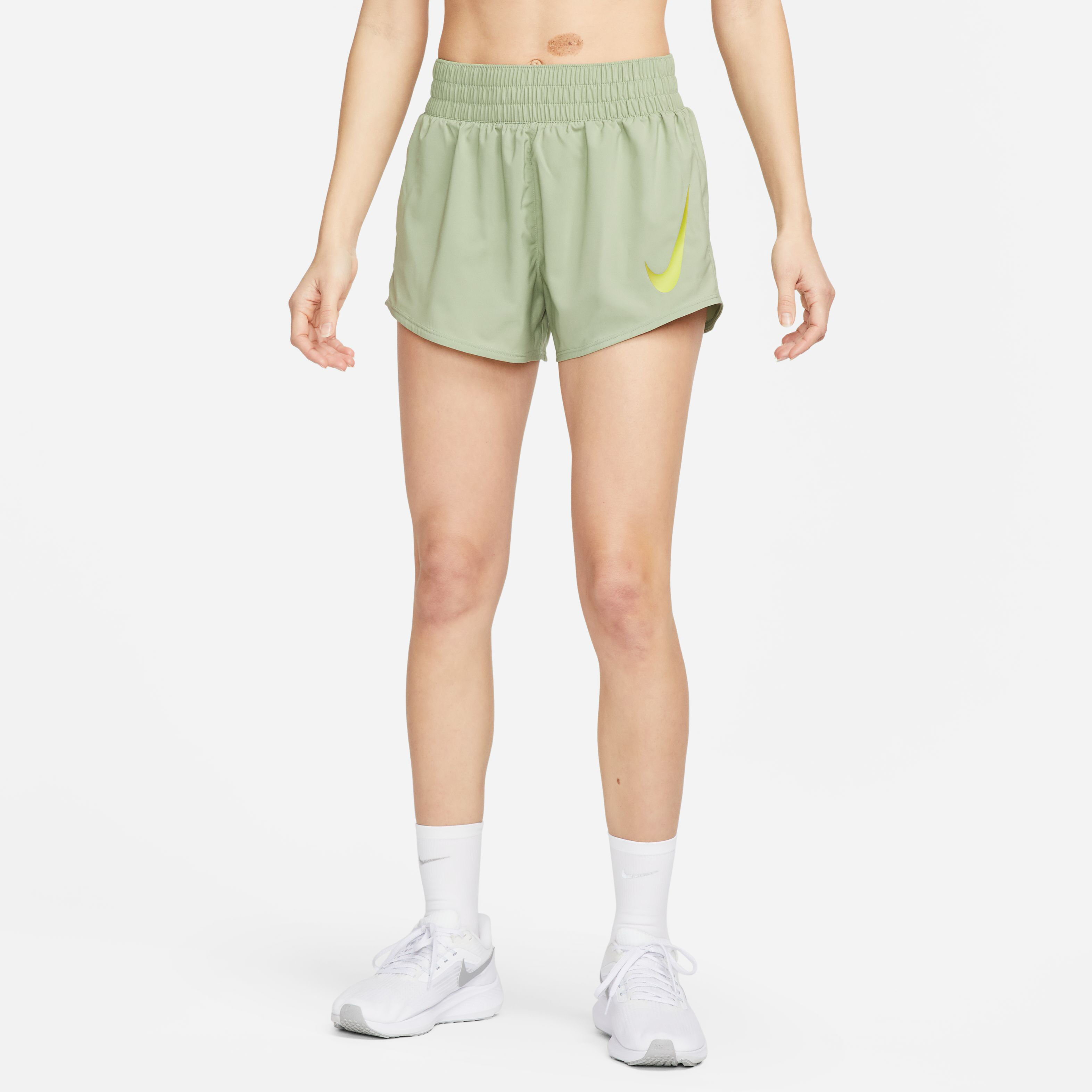 Nike Swoosh Shorts Femmes - Sauge