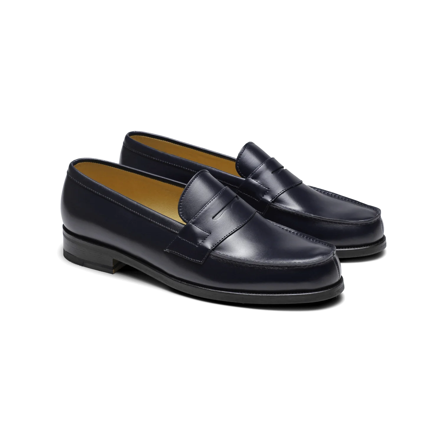 Maker-Mocassin en cuir marine