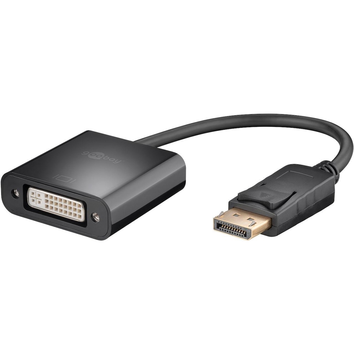 DisplayPort/DVI-D adapterkabel 1.2, nikkelbelagt