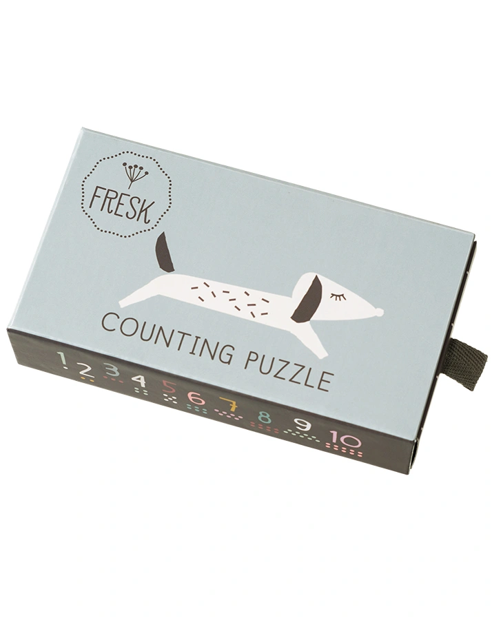 Zählpuzzle COUNTING ANIMALS 10x2-teilig in bunt