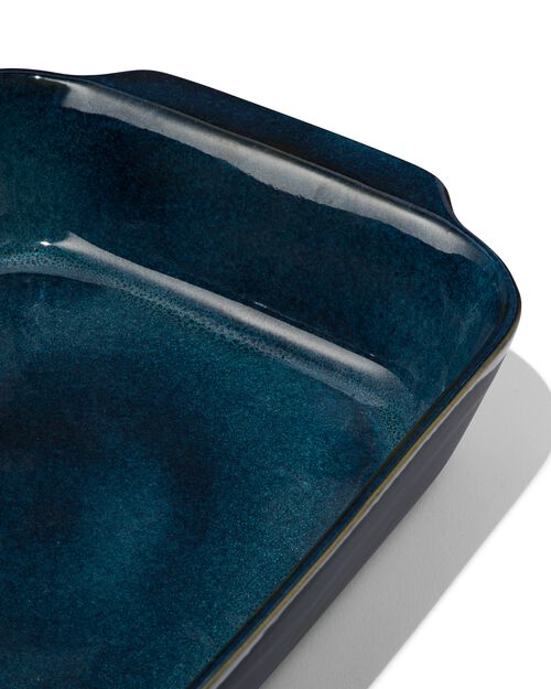plat à four bleu 25x36x7