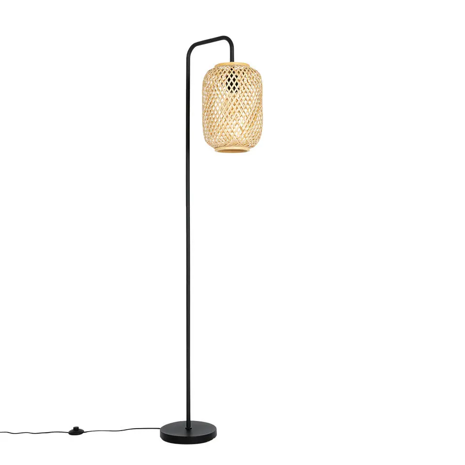 Qazqa vloerlampen yvonne crème e27