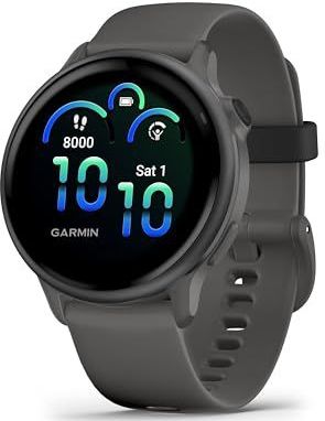 Garmin - vívoactive 6 - Smartwatch - PEBBLE GREY - 42mm - AMOLED-touchscreen - 24/7 gezondheidsmonitoring