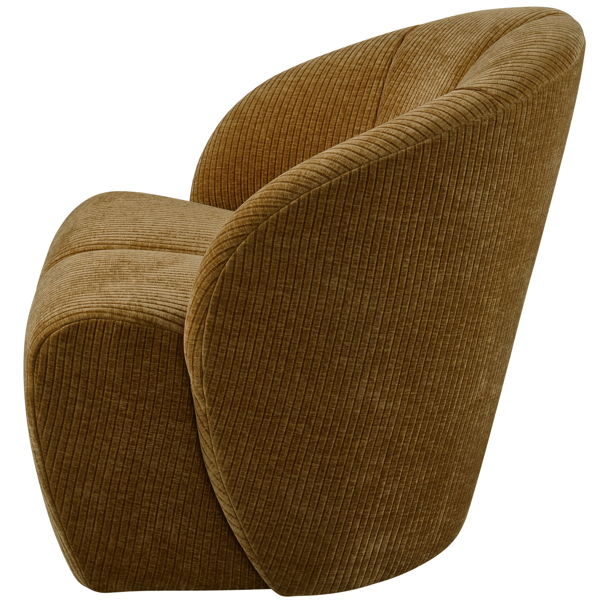 Draaifauteuil Mojo Mojo Draaifauteuil - Geweven Ribstof - Honinggeel