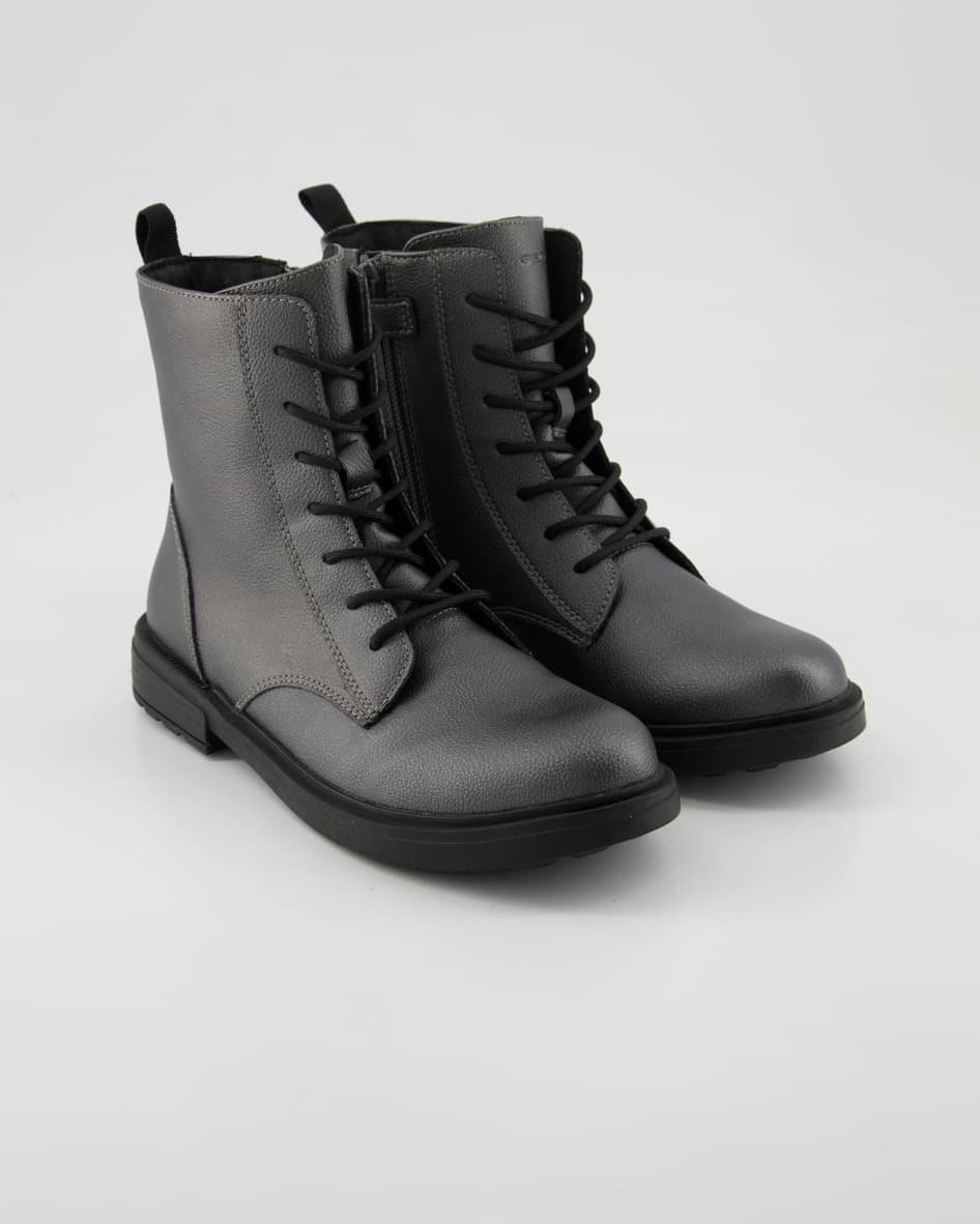 Geox Eclair Girl Schnürstiefel in Silber