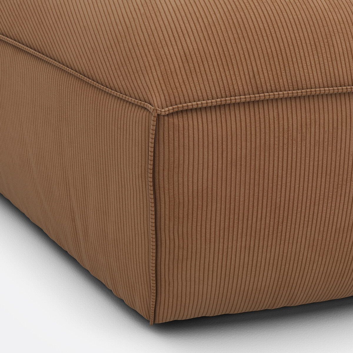 LA REDOUTE INTERIEURS<br>Canto modular aberto, veludo cotelê Seven