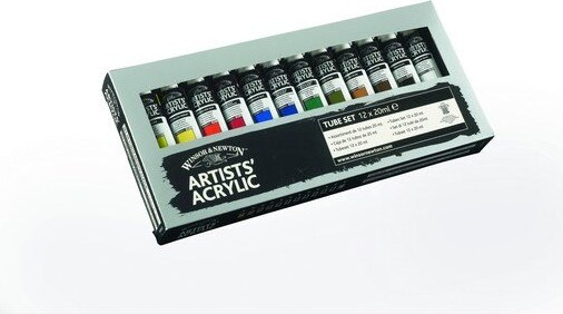 Winsor & Newton - Akrylmaling Sæt - 12X20 ML