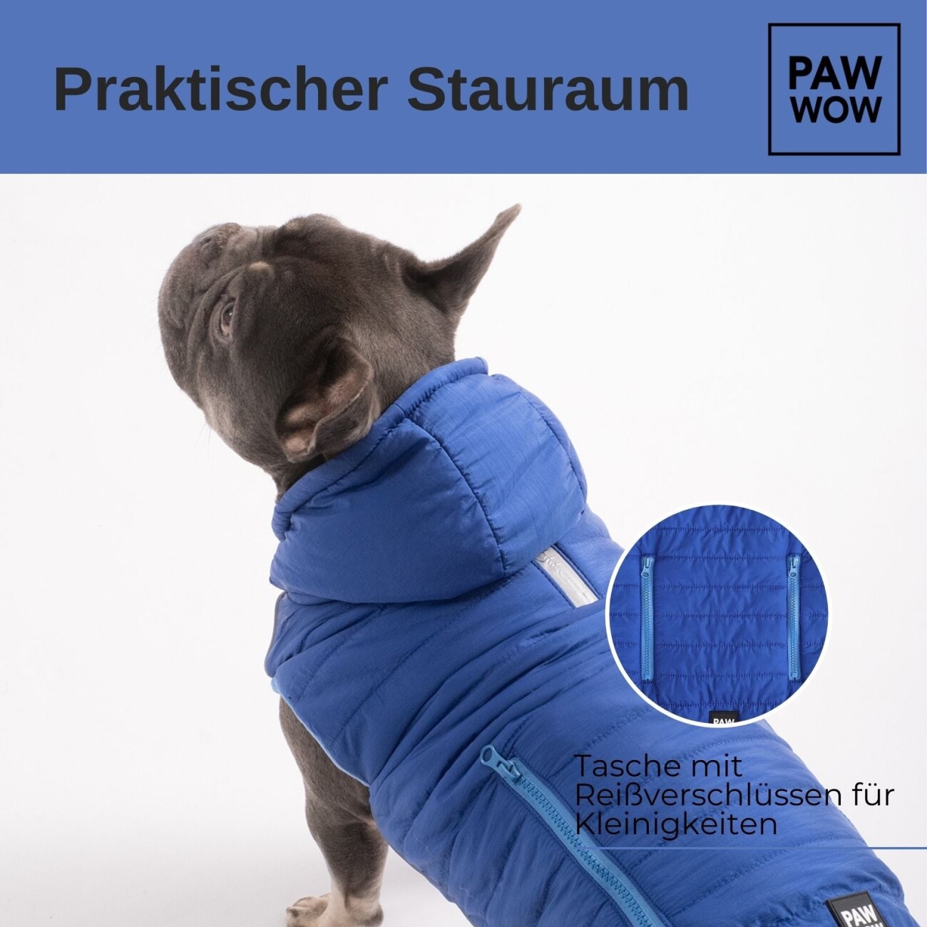 PAW WOW Hundejacke IMMI Blau M