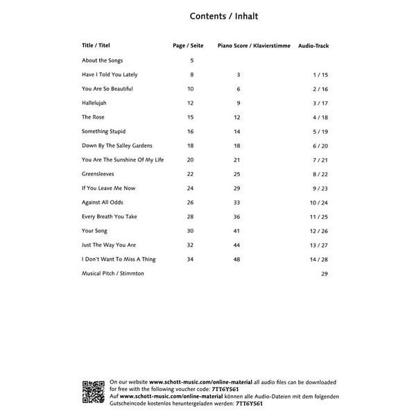 Schott Love Ballads A-Sax