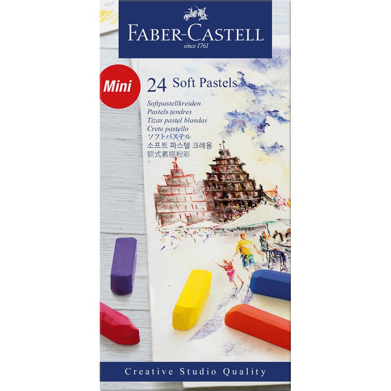 Faber-Castell<br>Bløde pastelkridt 24 stk.