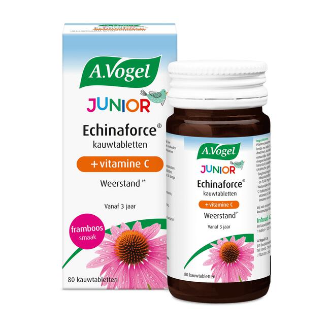 A.Vogel Echinaforce Junior met Vitamine C Weerstand1* Kauwtabletten 80 stuks