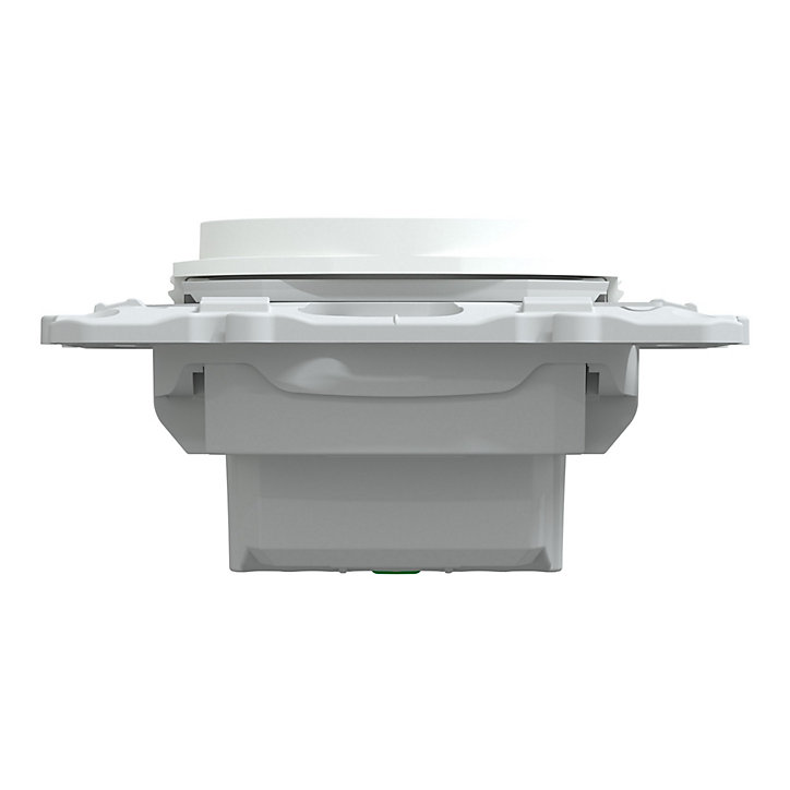Prise avec terre Schneider Electric Ovalis blanc
