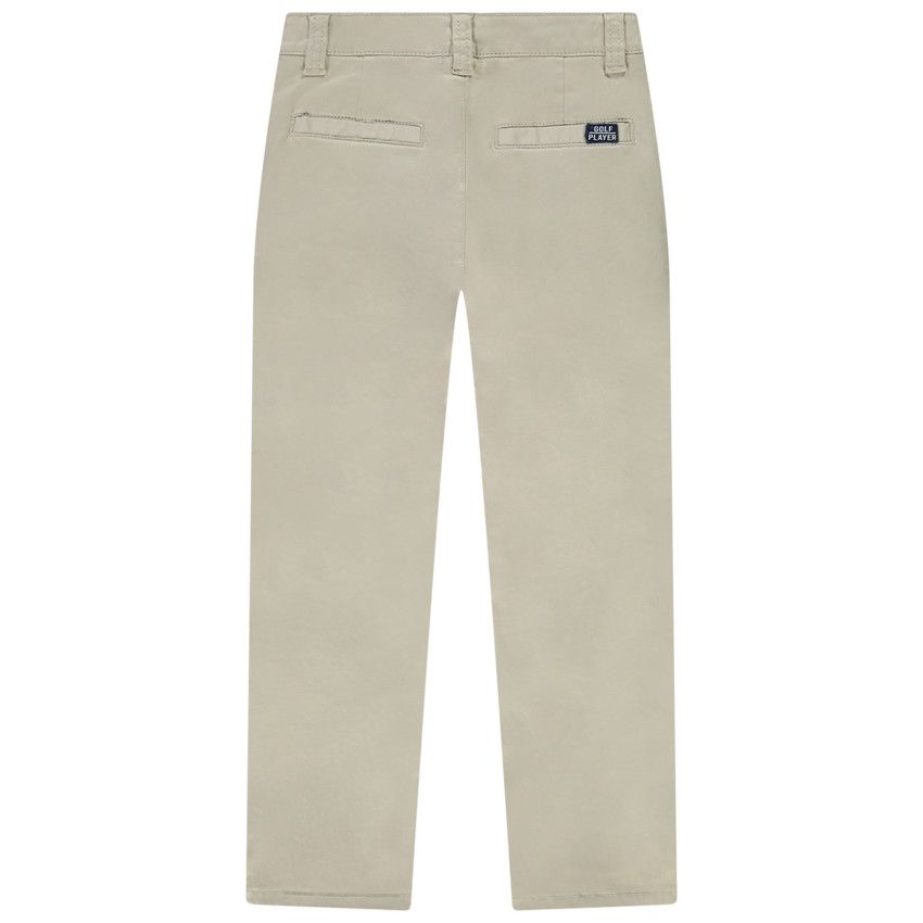 Pantalon chino en sergé pour garçon - Gris chiné