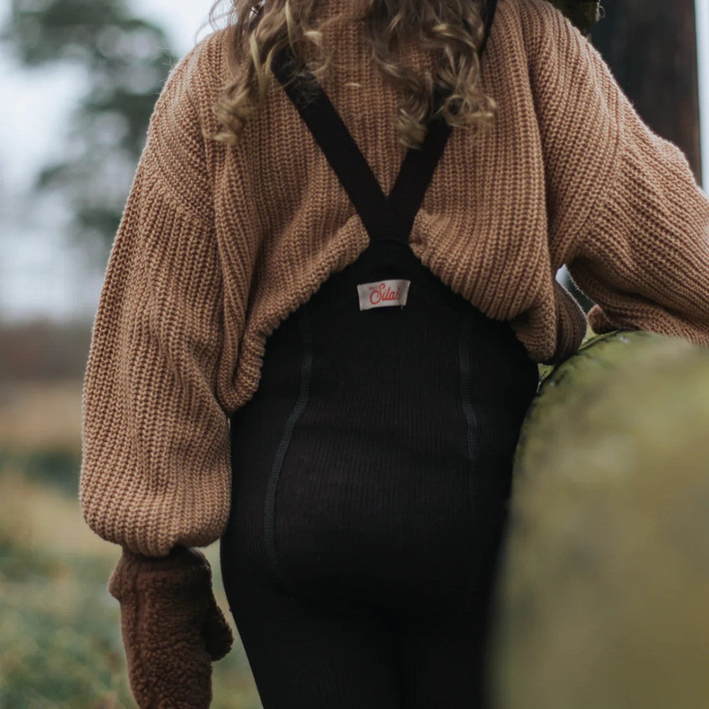 Fusslose Strumpfhose Wooly Espresso Brown